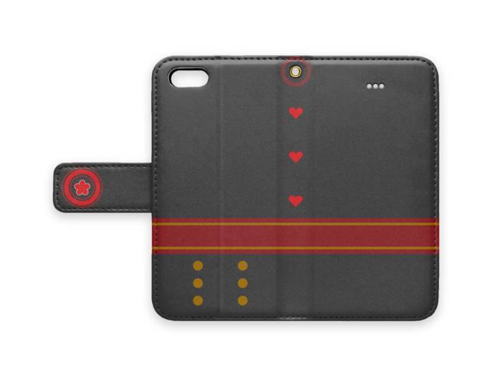 手帳型iPhoneケース - iPhone5 - ストラップ穴 あり