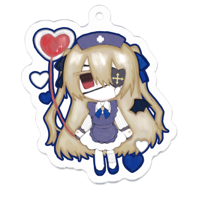 アクリルキーホルダー(コーティング) - 50 x 50 (mm)