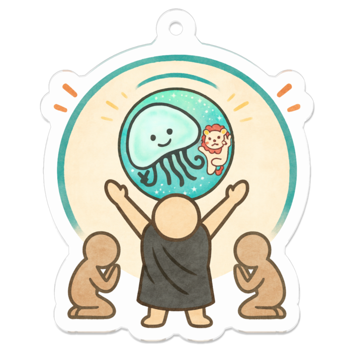 アクリルキーホルダー（コーティング） - 50 x 50 (mm)