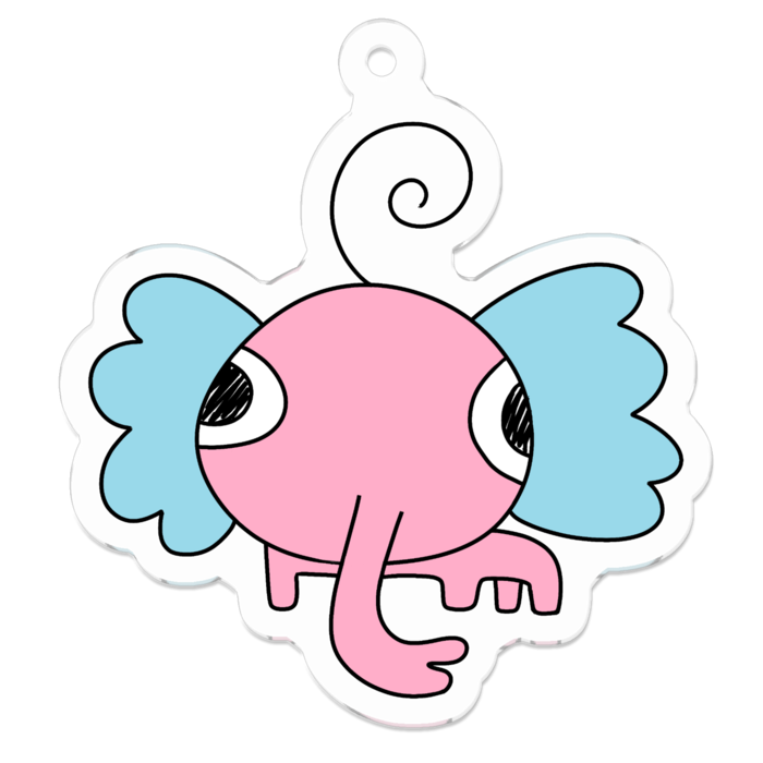 アクリルキーホルダー - 50 x 50 (mm)