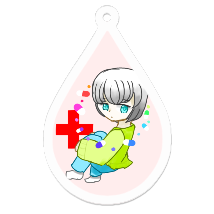 アクリルキーホルダー - 50 x 50 (mm)