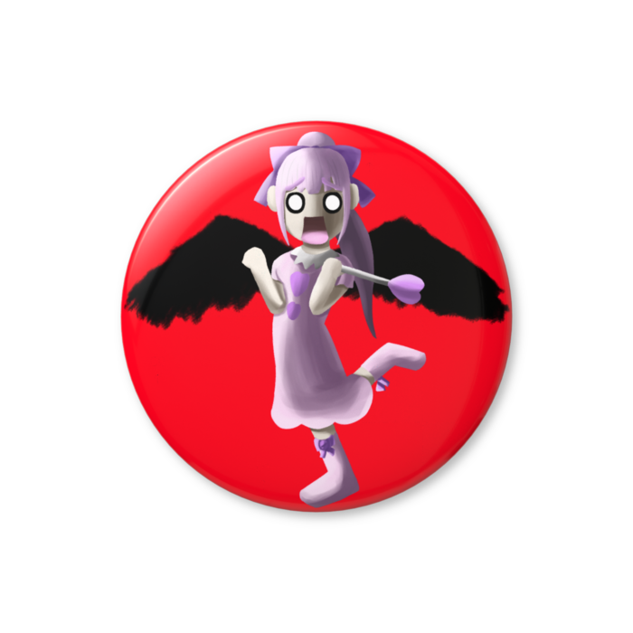 缶バッジ（バリュー） - 56mm - 赤