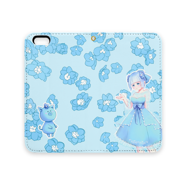 手帳型iPhoneケース(ベルトなし) - iPhone 6 / 6s - ストラップ穴 あり