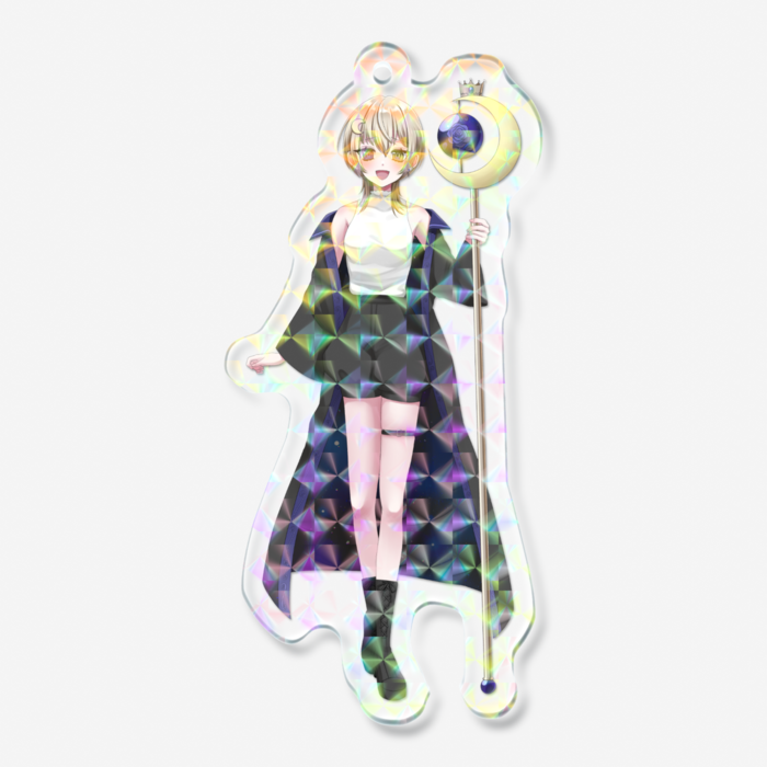 ホログラムアクリルキーホルダー - 70 × 70mm