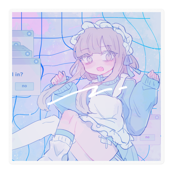 ステッカー - 100 x 100 (mm)クリア