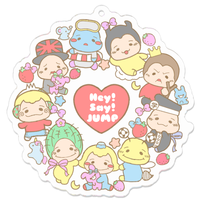 アクリルキーホルダー - 70 x 70 (mm)