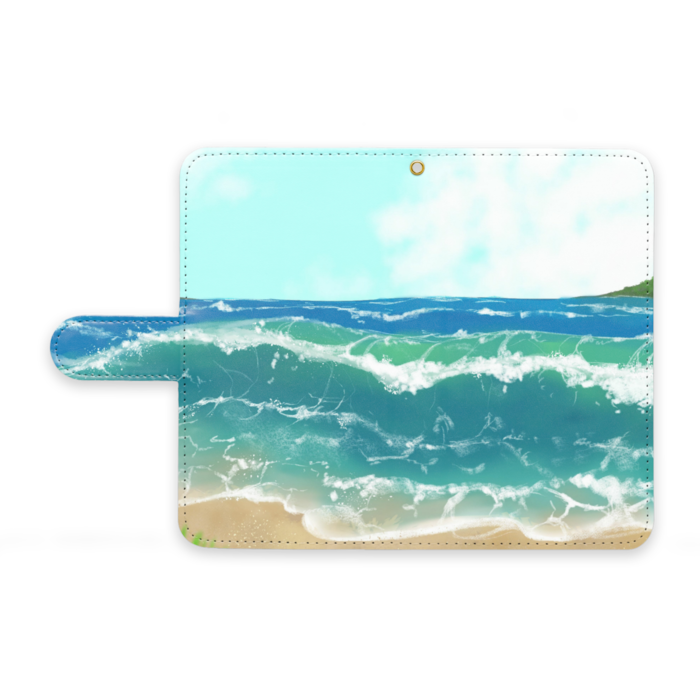 手帳型Androidケース - M - ストラップ穴 あり