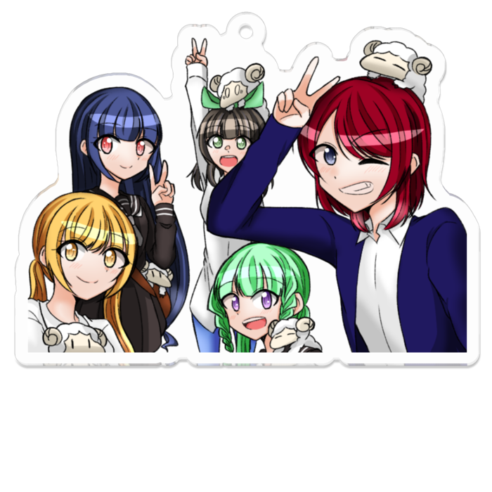 アクリルキーホルダー - 70 x 70 (mm)