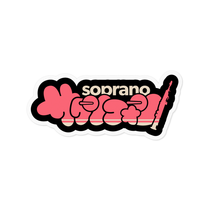 ソプラノサックス【100x 100mm】