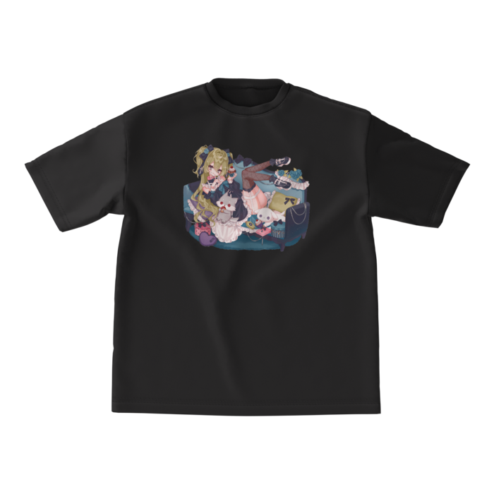 ビッグシルエットTシャツ - M -  【黒】