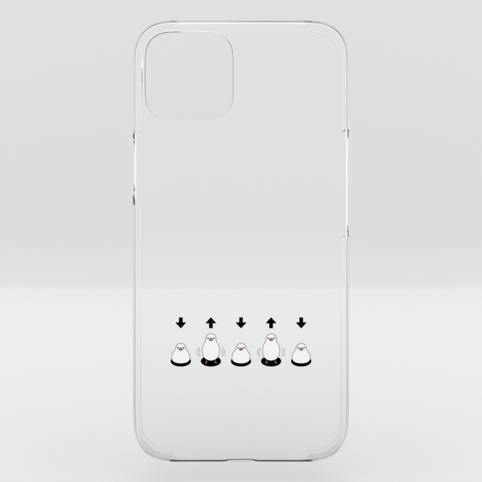 クリアiPhoneケース　白文鳥　iPhone 16Plus
