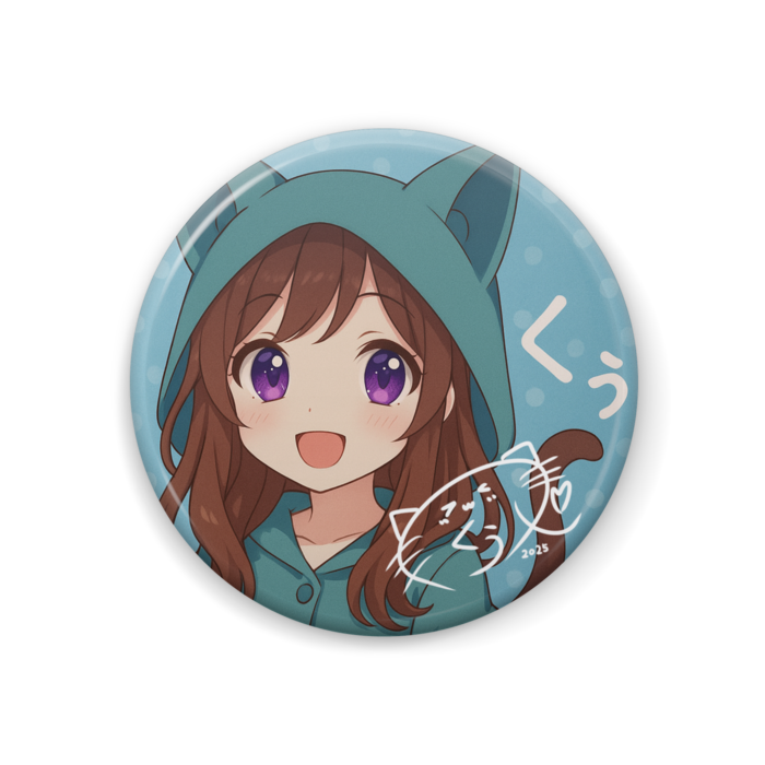 サイン入り缶バッジ - 44mm