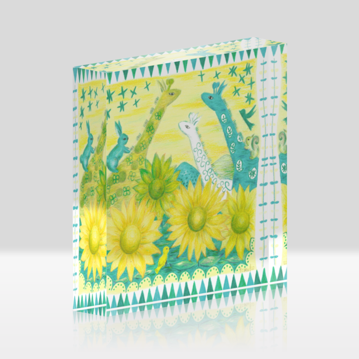 アクリルブロック - 100 × 100mm