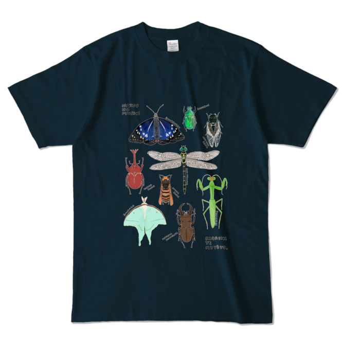 カラーTシャツ - L - ネイビー (濃色)