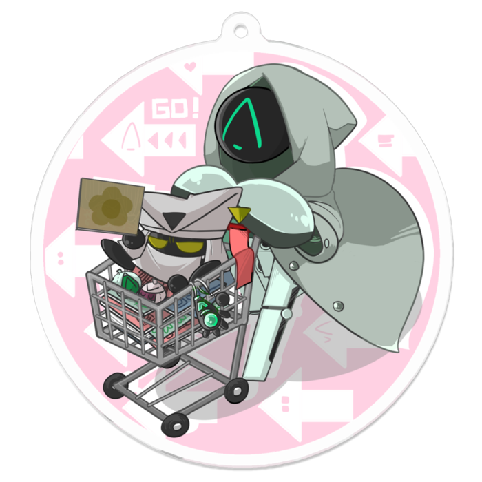 アクリルキーホルダー - 70 x 70 (mm)