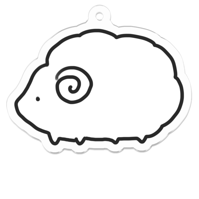 アクリルキーホルダー - 50 x 50 (mm)
