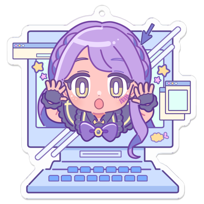 M - アクリルキーホルダー(コーティング) - 70 x 70 (mm)