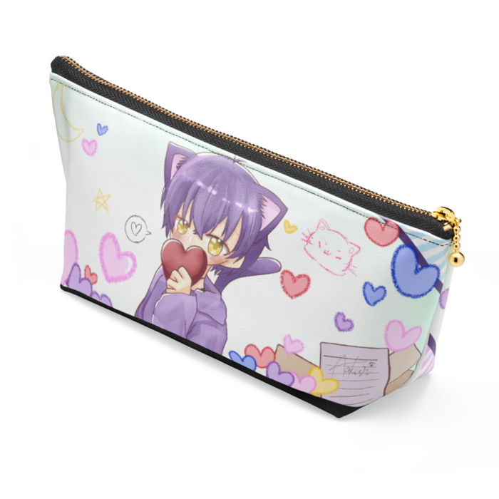 ポーチ - 長さ21.5cm / 高さ10cm - ブラック