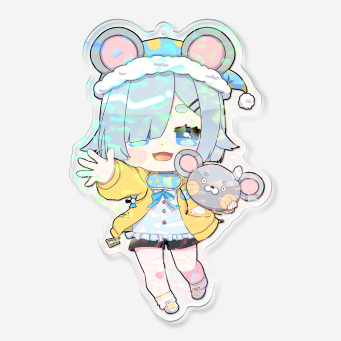 ホログラムアクリルキーホルダー - 100 × 100mm