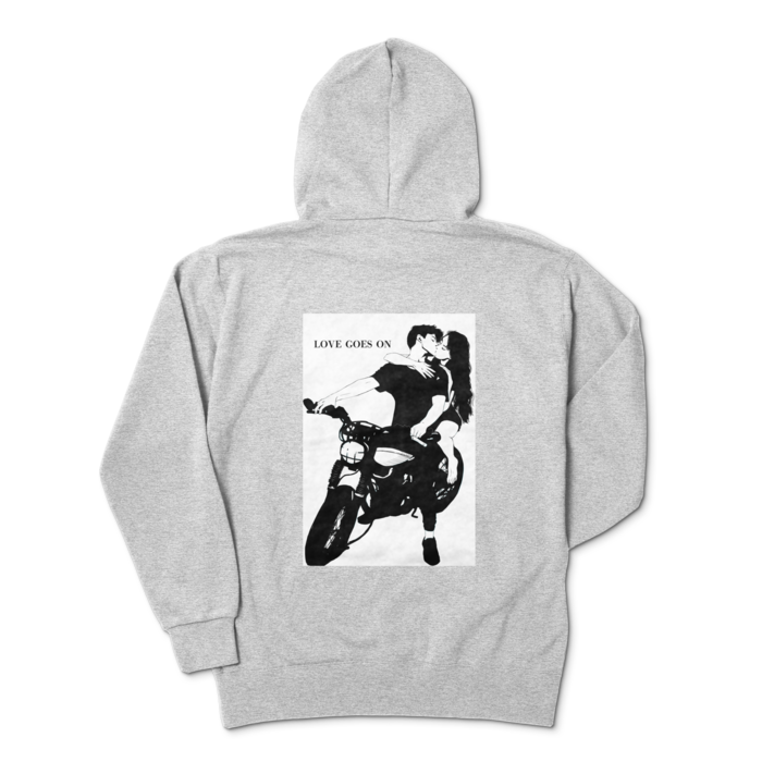 ジップパーカー - XL - 杢グレー