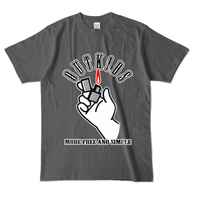 カラーTシャツ - L - チャコール (濃色)