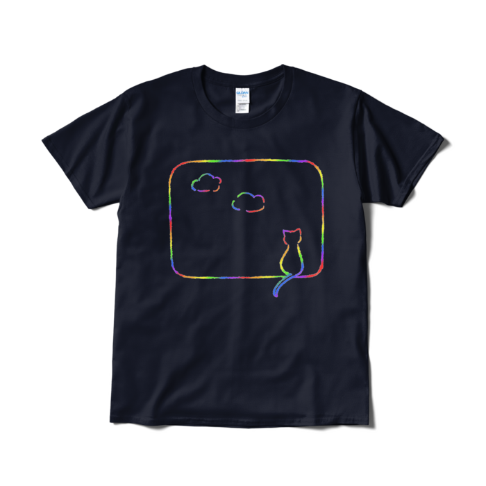 Tシャツ(カラフル) - L - ネイビー