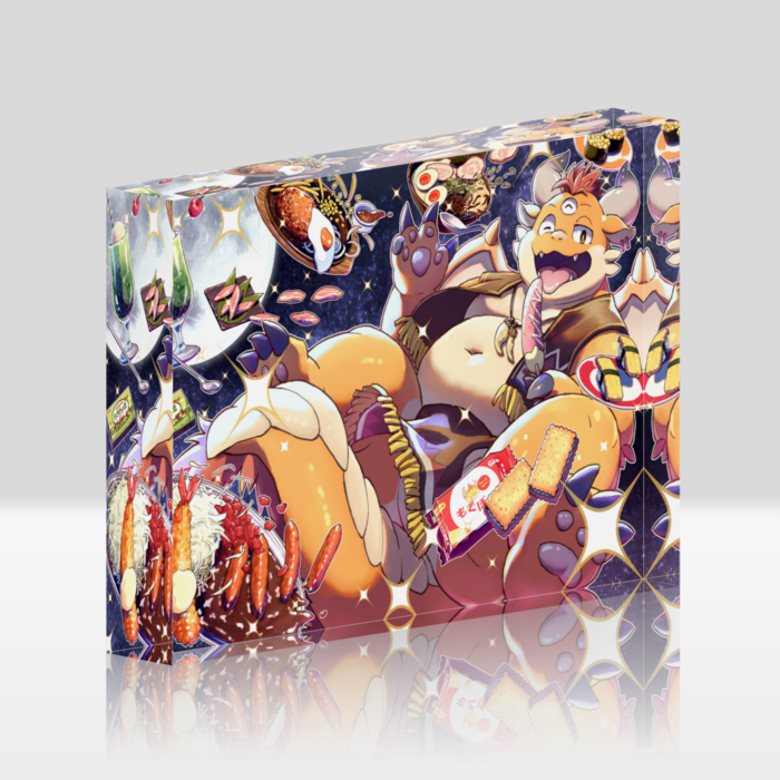 もぐぽんチャンネル２周年記念：アクリルブロック - 148x100mm