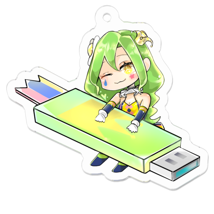 アクリルキーホルダー - 50 x 50 (mm)