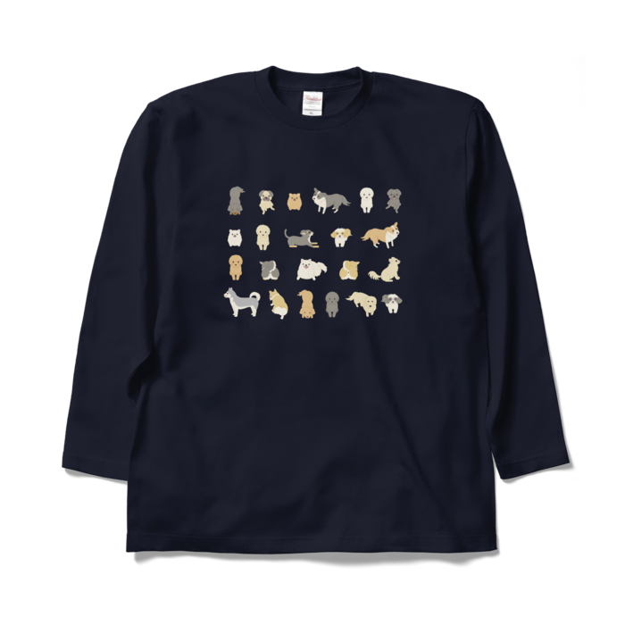 ロングスリーブTシャツ 紺 XL