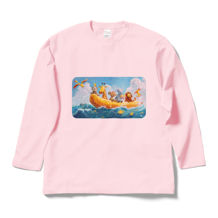 ロングスリーブTシャツ - L - ライトピンク