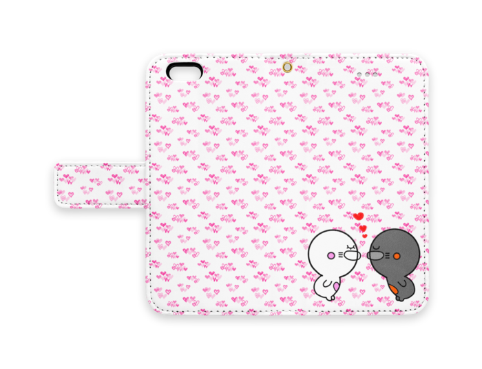 手帳型iPhoneケース - iPhone6 - ストラップ穴 あり