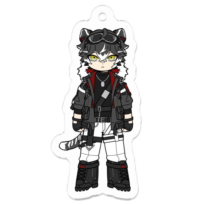 アクリルキーホルダー（コーティング） - 50 x 50 (mm)