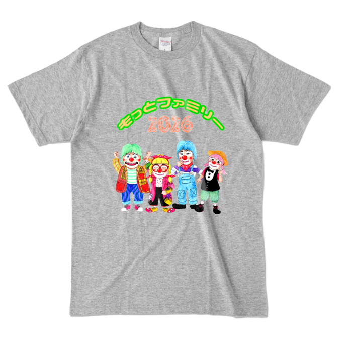 カラーTシャツ - L - 杢グレー (濃色)