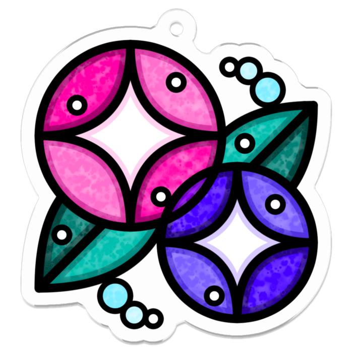 アクリルキーホルダー - 50 x 50 (mm)