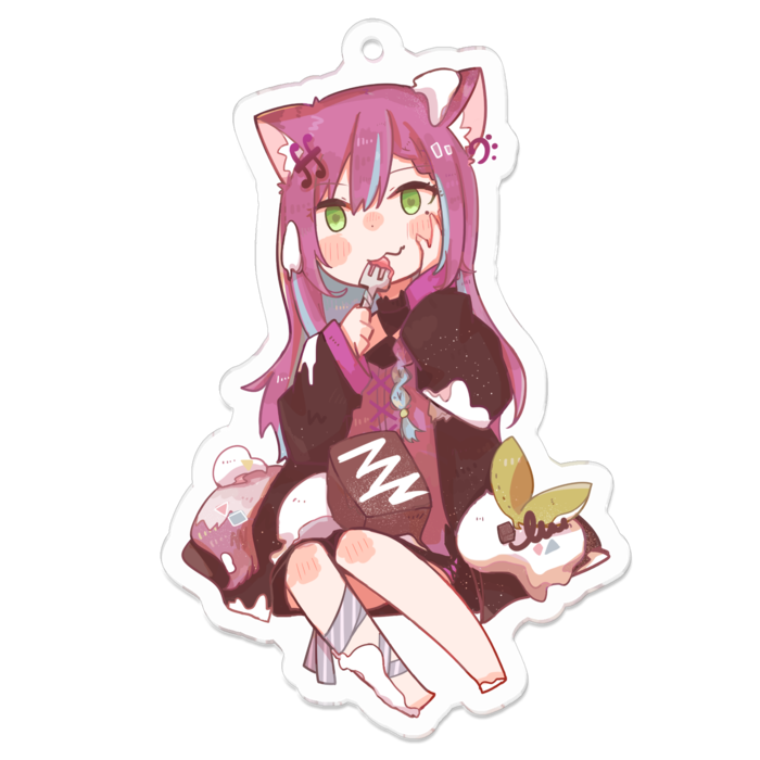 アクリルキーホルダー（コーティング） - 70 x 70 (mm)