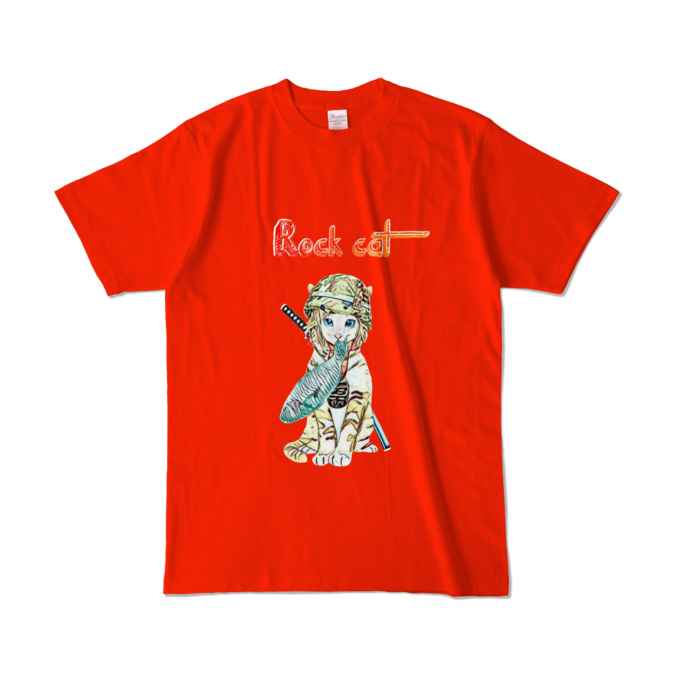 カラーTシャツ - L - レッド (濃色)
