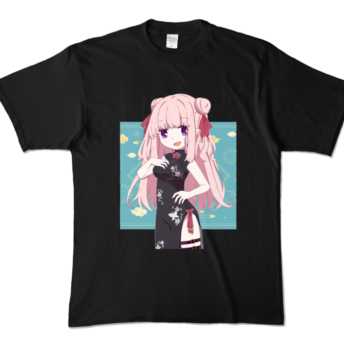 チャイナ - XL - ブラック (濃色)