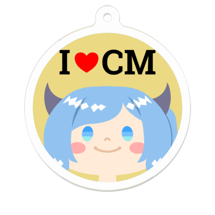 アクリルキーホルダー(コーティング) - 50 x 50 (mm)