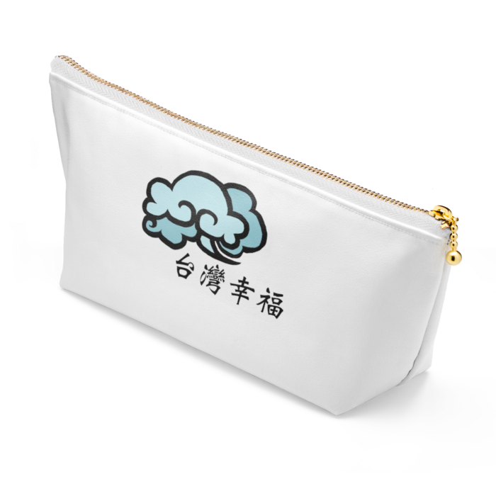 ポーチ - 長さ21.5cm / 高さ10cm - ホワイト