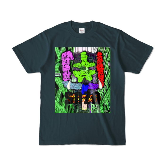 カラーTシャツ - S - デニム (濃色)