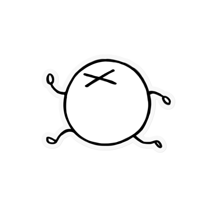 ステッカー - 100 x 100 (mm)
