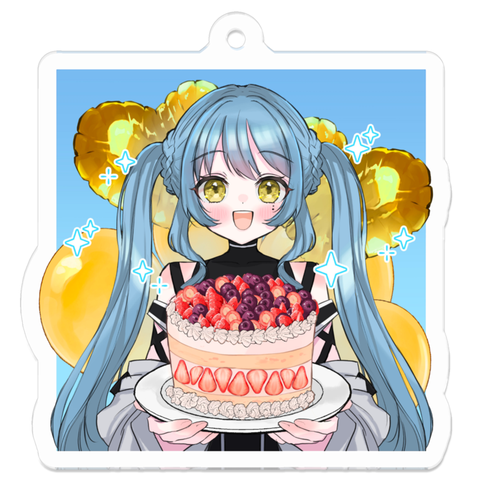 アクリルキーホルダー - 50 x 50 (mm)