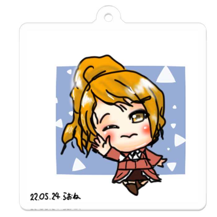 アクリルキーホルダー - 50 x 50 (mm)