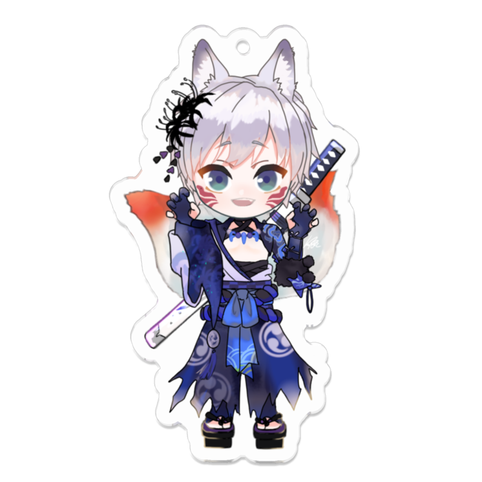 アクリルキーホルダー（コーティング） - 70 x 70 (mm)