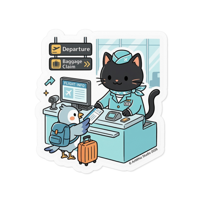 ステッカー - 100 x 100 (mm)