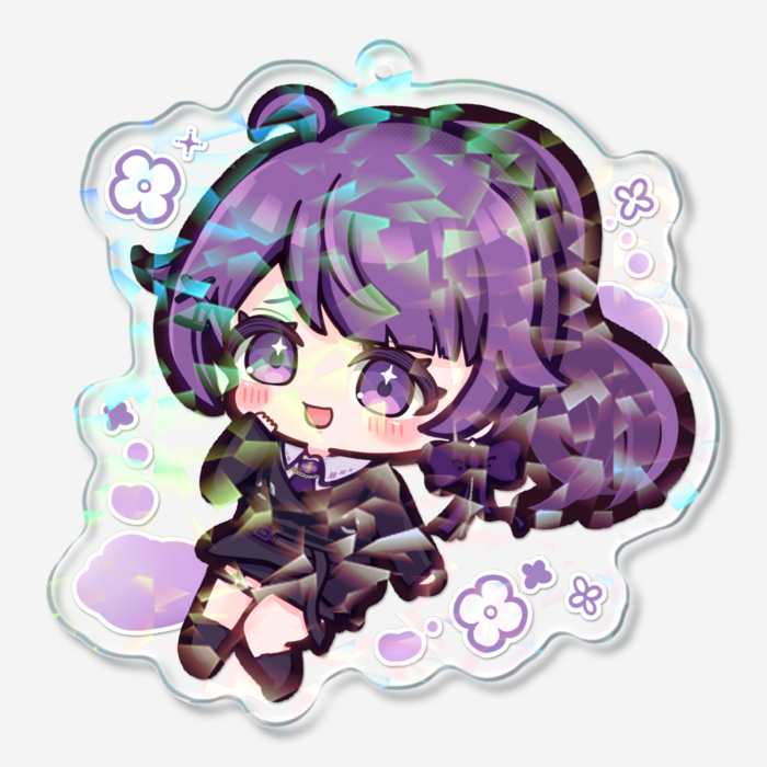 ホログラムアクリルキーホルダー - 70 × 70mm