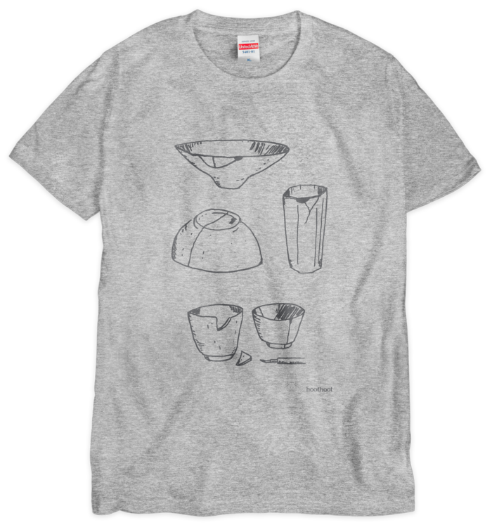 器の景色(XL)Tシャツ（シルクスクリーン印刷） - XL - 1色(2)