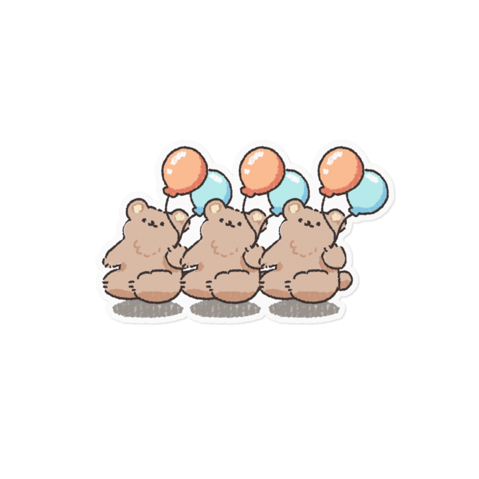バルーンくまさんx3