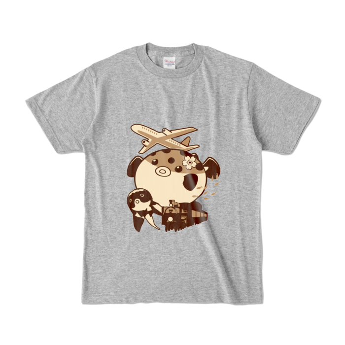 カラーTシャツ - S - 杢グレー (濃色)