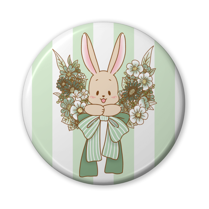 缶バッジ(バリュー) - 56mm⑦グリーン